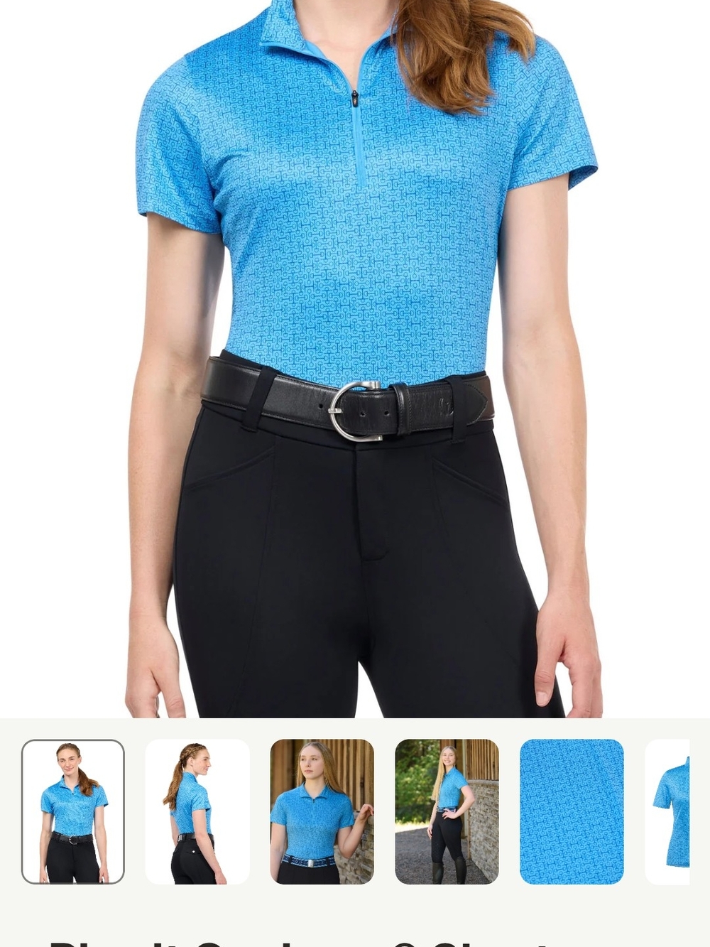 Kerrits Equestrian Riding Polo Top Size S